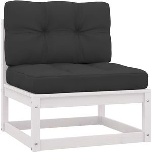 VidaXL Loungeset 4-delig met Kussens Massief Grenenhout