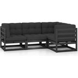 vidaXL-4-delige-Loungeset-met-kussens-massief-grenenhout