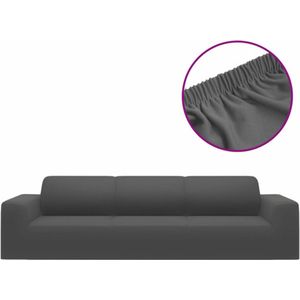 Tuinmeubel - Hoes - Antraciet - Polyester Jersey - Voor 4-zits Banken