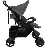 vidaXL-Tweelingkinderwagen-staal-donkergrijs
