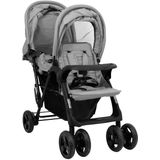 vidaXL-Tweelingkinderwagen-tandem-staal-lichtgrijs