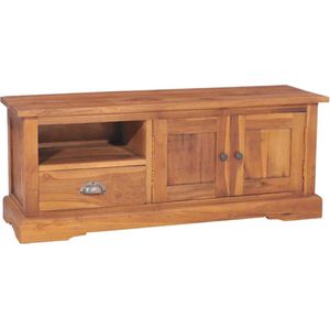 vidaXL TV-Schrank 100x30x40 cm Massivholz Teak