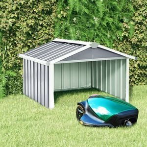 Tuin - Robotmaaierberging - Grijs - Gegalvaniseerd Staal