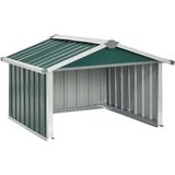 Rasenmäher Garage 92x97x63 cm Verzinkter Stahl Braun Vidaxl