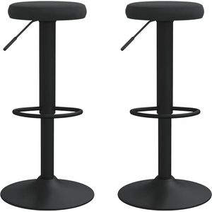 Barhocker 2 Stk. Schwarz Samt Vidaxl