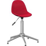 VidaXL Draaibare Eetkamerstoelen 2 st. Stof Wijnrood