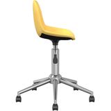 VidaXL Eetkamerstoelen 2 st. Draaibaar Stof Mosterdgeel