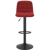 vidaXL Barhocker 2 Stk. Weinrot Samt