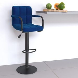Barhocker Blau Stoff Vidaxl