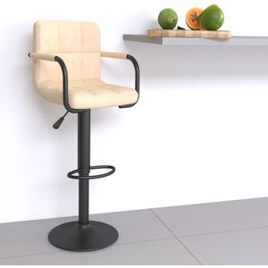 vidaXL Barhocker Creme Samt