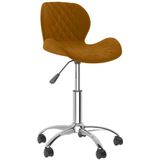 VidaXL Draaibare Eetkamerstoelen 2 st. Fluweel Bruin