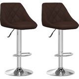 Barhocker 2 Stk. Braun Kunstleder vidaXL