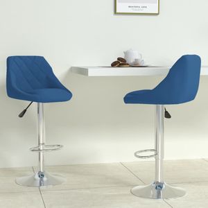vidaXL-Barkrukken-2-st-fluweel-blauw