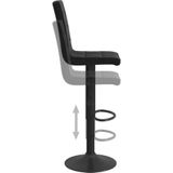vidaXL Barhocker Schwarz Samt