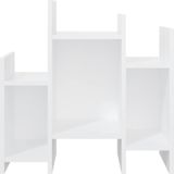 vidaXL - Bijzetkastx26x60 - cm - bewerkt - hout - wit