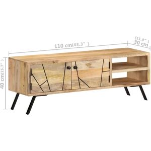 VidaXL-Tv-meubel-110x30x40-cm-massief-mangohout