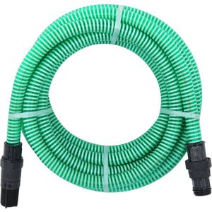 vidaXL Zuigslang met PVC koppelingen 1,1'' 7 m PVC groen