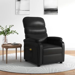 vidaXL-Massagestoel-elektrisch-kunstleer-zwart