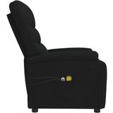vidaXL Massagestoel elektrisch stof zwart