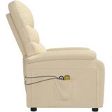 vidaXL-Massagestoel-elektrisch-stof-crèmekleurig