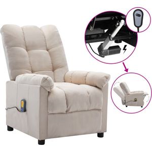 Massagefauteuil - Elektrisch - Verstelbaar - Zwart - Stof