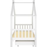 VidaXL Kinderbedframe met Lades - Massief Grenenhout - 90x200 cm - Wit