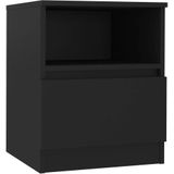 vidaXL Nachttisch Schwarz 40x40x50 cm Holzwerkstoff