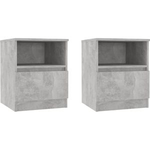 vidaXL-Nachtkastjes-2-st-40x40x50-cm-spaanplaat-betongrijs