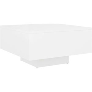 VidaXL Salontafel 60x60x31,5 cm - Spaanplaat Wit