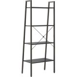 Standregal mit 4 Böden Schwarz 56x35x140 cm Vidaxl