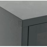 vidaXL-Tv-meubel-105x35x52-cm-staal-en-glas-antracietkleurig
