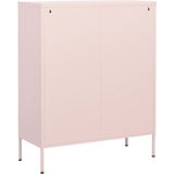 Vidaxl - Lagerschrank Rosa 80x35x101,5 cm Stahl
