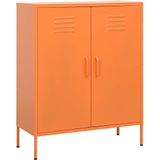 vidaXL Opbergkast 80x35x101,5 cm staal oranje - Staal 336165