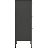 vidaXL Lagerschrank Anthrazit 42,5x35x101,5 cm Stahl