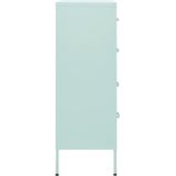 Kommode Minzgrün 80x35x101,5 cm Stahl vidaXL
