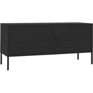 vidaXL-Tv-meubel-105x35x50-cm-staal-zwart
