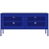 vidaXL-Tv-meubel-105x35x50-cm-staal-marineblauw