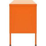 vidaXL Tv-meubel 105x35x50 cm staal oranje