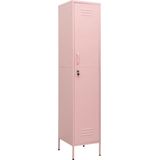 VidaXL-Lockerkast-35x46x180-cm-staal-roze