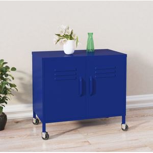 Lagerschrank Marineblau 60x35x56 cm Stahl vidaXL