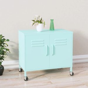 Lagerschrank Mintgrün 60x35x56 cm Stahl Vidaxl