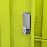 VidaXL Lockerkast 90x45x92,5 cm Staal Lichtgrijs en Groen