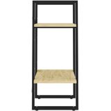 VidaXL Boekenkast 2 Schappen 40x30x70 cm Massief Grenenhout