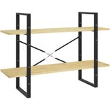 vidaXL-Boekenkast-met-2-schappen-100x30x70-cm-massief-grenenhout