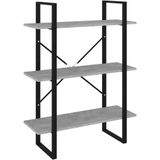 VidaXL Boekenkast 80x30x105 cm - Spaanplaat Betongrijs