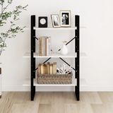 VidaXL Boekenkast 80x30x105 cm Massief Grenenhout Wit