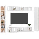 vidaXL-10-delige-Tv-meubelset-spaanplaat-wit