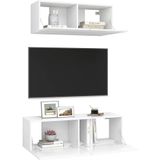 vidaXL-2-delige-Tv-meubelset-spaanplaat-wit