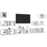 vidaXL-7-delige-Tv-meubelset-spaanplaat-wit