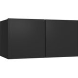 VidaXL 4-Delige TV-Meubelset Spaanplaat Zwart